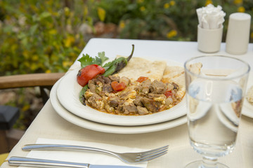 Turkish meat food from turkish cuisine
