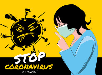 Pandemic Stop. Novel Coronavirus outbreak covid-19 2019-nCoV