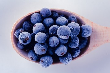 Frozen berry food and blueberry delicious dessert, ingredient.