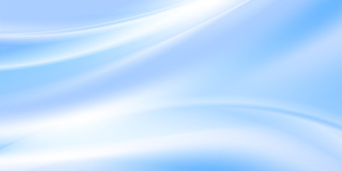 Soft blurred waves abstract blue elegant background