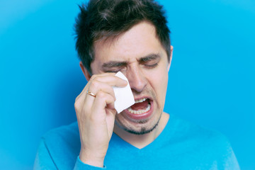 man crying