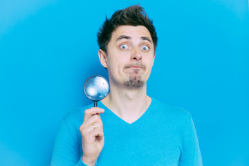 The man with a magnifier