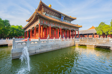 Oriental Building Next To Water