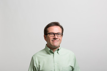 Fototapeta premium Studio portrait of a confident professional man