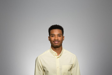Fototapeta premium Studio portrait of a thoughtful young man