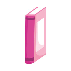 book day, standing thin book isolated icon