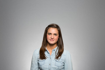 Obraz premium studio portrait of a confident young woman 