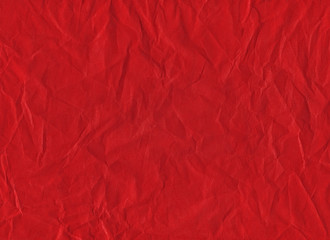 red wrinkled paper texture background - obrazy, fototapety, plakaty