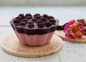 Aromatic handmade soap with berries