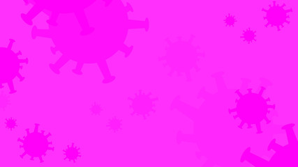 Abstract background with bacterium. Coronavirus illustration