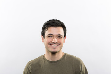 Fototapeta premium Studio portrait of a happy young man