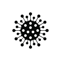 Coronavirus icon, flat vector image Eps