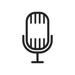 microphone vector icon in trendy flat style