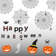 Fototapeta premium Set of icons for halloween.Vector illustration