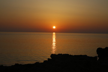Sun Set Over Ocean