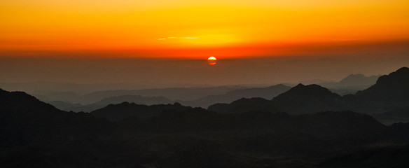 Sunrise in Sinai, Desert, Egypt, Africa
