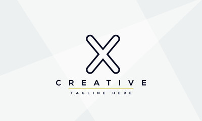 Obraz premium X letter logo Design Modern Monogram Icon. X XX initials based Template and Letters in vector.