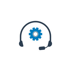 Technical Customer Service Icon. Editable Vector Symbol Illustration.