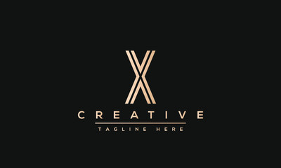 Fototapeta premium X letter logo Design Modern Monogram Icon. X XX initials based Template and Letters in vector.
