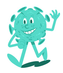 Coronavirus infectious bacteria character