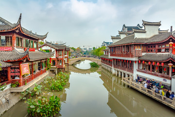 Fototapeta na wymiar water village in Shanghai ,China
