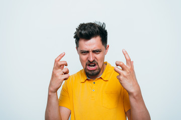 Fototapeta premium Angry man screaming