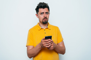 A man with a smartphone