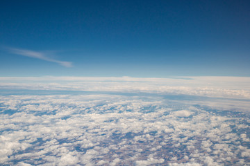 Wolken Himmel Erde Flugzeug