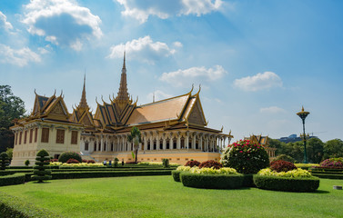 Royal Palace in Cambodia capital city Phnom Penh