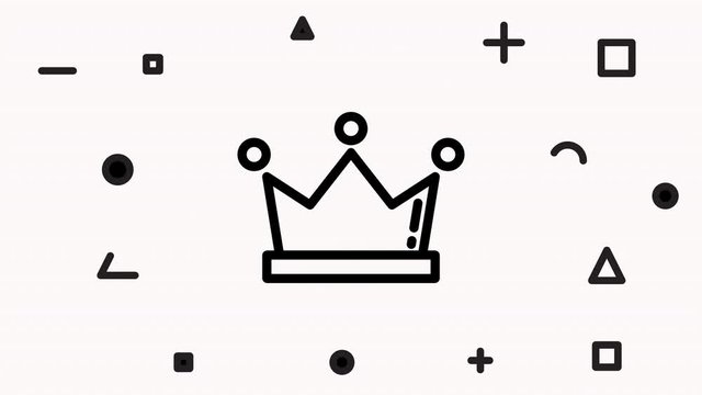 Crown icon animation with alpha