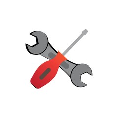 wrench logo icon template