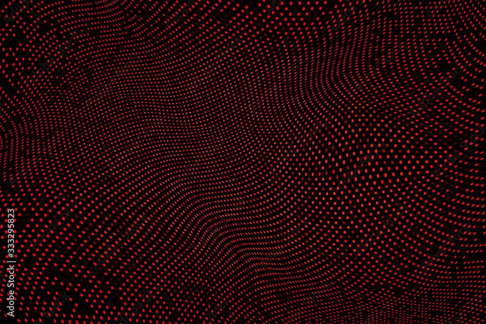 Poster abstract background with dots and circles. dot grid wave.