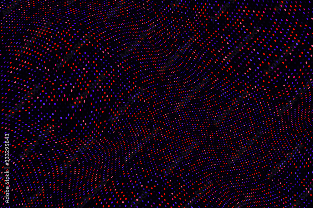 Poster abstract background with dots and circles. dot grid wave.