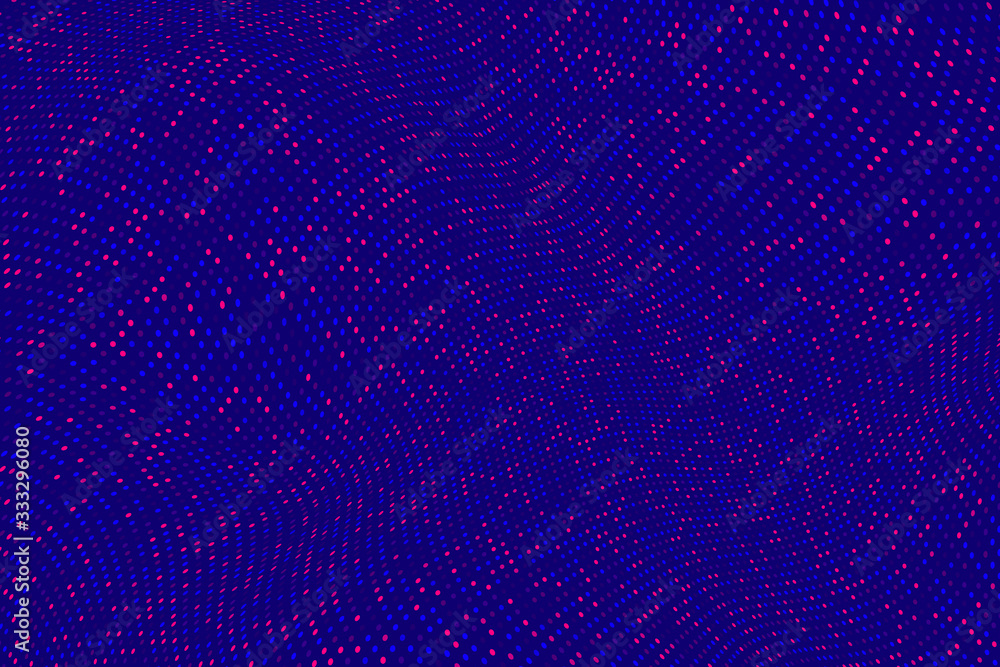Poster abstract background with dots and circles. dot grid wave.