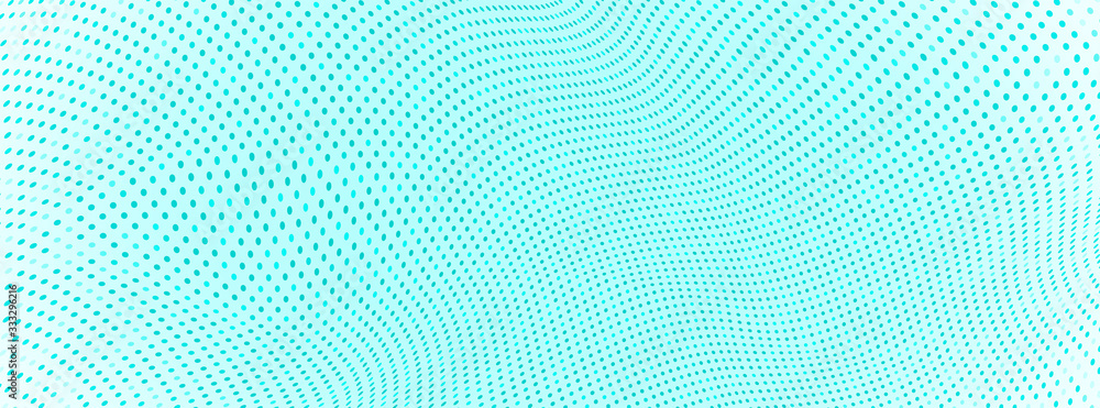 Poster abstract background with dots and circles. dot grid wave.