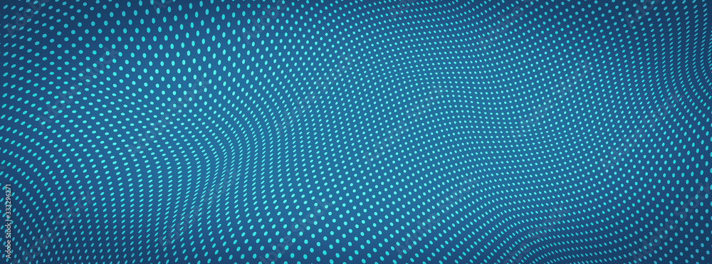 Poster abstract background with dots and circles. dot grid wave.
