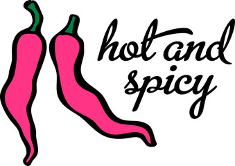 Hot and Spicy Chili Vector Illustration
