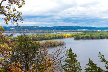 Mississippi River Horizon at Iowa Border