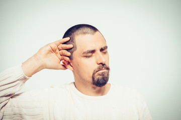 Obraz premium A man who made a mistake.