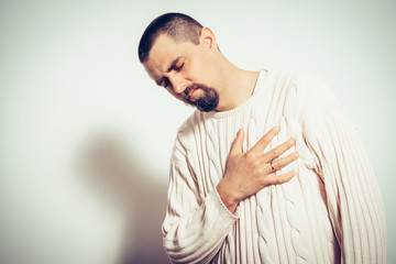 A man with a heart attack