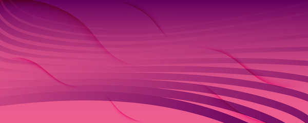 Color Flow Wave. Pink Geometric Landing Page. 