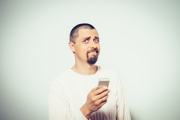 A man with a smartphone
