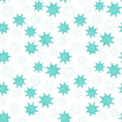 Coronavirus seamless pattern. Repetitive 3d illustration of COVID-19