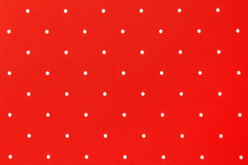 Seamless texture of red wallpaper with abstract pattern white polka dot background