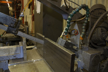 Fototapeta na wymiar pipe and channel cutting machine