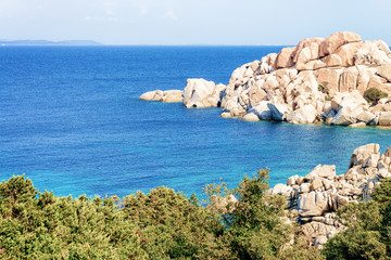 Rocks at Capo Testa Santa Teresa Gallura on Mediterranean sea