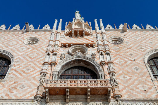 Looking up at the Doge's Palace