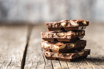 Dark nut chocolate.