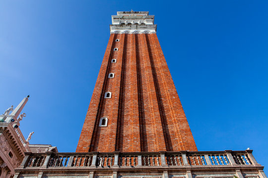 The bell tower of St. Mark's in Venice