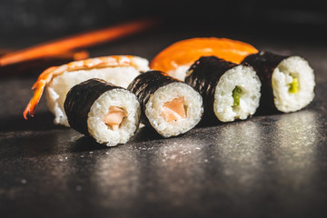 Japanese sushi food.
